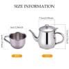 Portable 330ml Stainless Steel Long Spout Kids Tea Set with Filter Screen & 4 70ml Cups for Children Camping Home view 4