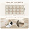 GAQ33T Boho Round Area Rug, Washable Non Slip Circular Floor Carpet, for Living Room, Bedroom, Bathroom and Daily Indoor Use(Beige,2' x 4' (Rectangular)) view 2