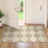 GAQ33T Boho Round Area Rug, Washable Non Slip Circular Floor Carpet, for Living Room, Bedroom, Bathroom and Daily Indoor Use(Beige,2' x 4' (Rectangular)) view 3