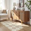 GAQ33T Boho Round Area Rug, Washable Non Slip Circular Floor Carpet, for Living Room, Bedroom, Bathroom and Daily Indoor Use(Beige,2' x 4' (Rectangular)) view 4