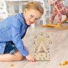 Wooden Ferris Wheel Music Box, Rotating DIY Craft Adults view 3