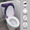Dreamy lavender purple sea 2-Piece Toilet Seat Cover Set with Tank Lid, Elastic Fit for U-Shape & Elongated Toilets, Bathroom Decor, Housewarming Gift view 3