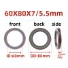 FKM/NBR ID:58-73mm Shaft Oil Seal O-Ring & Gasket Kit(60x80x7-5.5mm Fkm) view 2