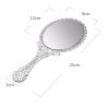 LPSEJAA Ladies Floral Repousse Oval Makeup Hand Hold Lady Beauty Dresser view 2