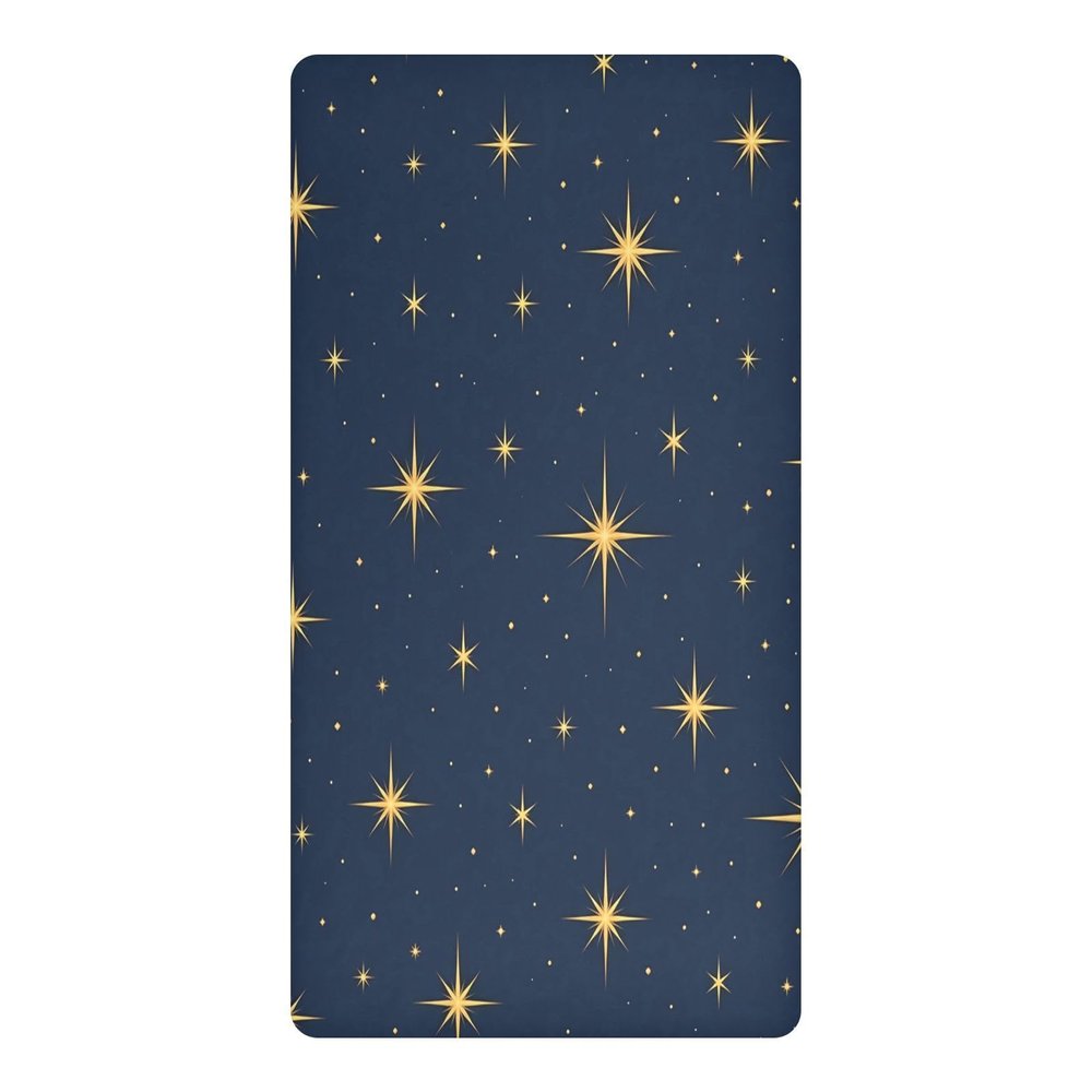 BOESI Star Pattern Waterproof Crib Sheet,Fitted Mattress Protector
