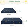 BOESI Star Pattern Waterproof Crib Sheet,Fitted Mattress Protector view 3