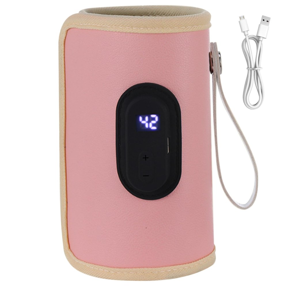 Portable Bottle Warmer 18W Quick Heating Baby Bottle Warmer Temperature Adjustable USB Baby Heater for Home Family Travel Style 2 Travel Portable