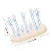 LABRIMP Bottle Dryer Rack White with Detachable Pegs and Bottom Tray, Holds to 8 Bottles, Open Design for Easy Drying and Storage, and Accessories Random Color view 2