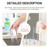 LABRIMP Bottle Dryer Rack White with Detachable Pegs and Bottom Tray, Holds to 8 Bottles, Open Design for Easy Drying and Storage, and Accessories Random Color view 3