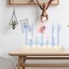 LABRIMP Bottle Dryer Rack White with Detachable Pegs and Bottom Tray, Holds to 8 Bottles, Open Design for Easy Drying and Storage, and Accessories Random Color view 4