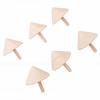 Focket Unfinished Wooden Spinning 12 Pcs, 1.77x2.17x1.97in Natural Solid Wood Top Toys for DIY Crafts, Paintable Wooden Gyroscope Toys for Kids Party Favors Birthday Gifts, Safe (12 Pieces) view 2