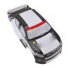 Asixxsix 1/10 RC Car Body Shell Compatible with Racing Drift Truck, 26cm Wheelbase PVC Body Cover for On Road Vehicle, Accessories Spare Parts (Black White) view 3