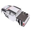 Asixxsix 1/10 RC Car Body Shell Compatible with Racing Drift Truck, 26cm Wheelbase PVC Body Cover for On Road Vehicle, Accessories Spare Parts (Black White) view 4