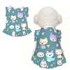 LPLSNWS Cute little fox Small Small dog and cat flared petticoat, suitable for walks, holidays, weddings, etc. Black view 1