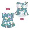 LPLSNWS Cute little fox Small Small dog and cat flared petticoat, suitable for walks, holidays, weddings, etc. Black view 2