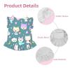 LPLSNWS Cute little fox Small Small dog and cat flared petticoat, suitable for walks, holidays, weddings, etc. Black view 3