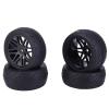 1/10 4Pcs 85mm Wheels Tires Crawlers Vehicle Universal Remote Control Model Accessories RC Car Modified Replacement Trucks Parts Rims view 1