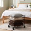 Rolling Large Stuffed Animal Storage Zoo Cage with Wheels view 3