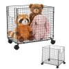 Rolling Large Stuffed Animal Storage Zoo Cage with Wheels view 4