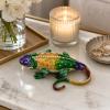 LOGOFUN Jeweled Lizard Enamel Trinket Box Ring Earring Storage Case view 3