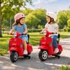 Licensed Vespa Kids Electric Scooter, 6V 4-Wheel Ride on Motorcycle view 3