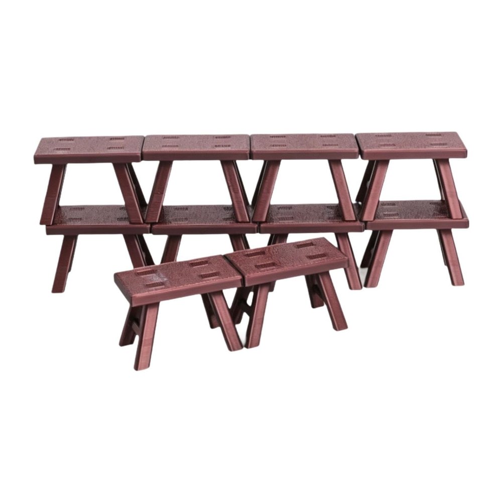 1:12 Scale Dollhouse Bench for Shadow Box Decor