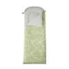 Boho Kids Sleeping Bag Abstract Stripes Backpacking Line Art Floral Striped Wearable Camping Blanket for Hiking Outdoor Travel Hunting Green White Sleep Bag view 3