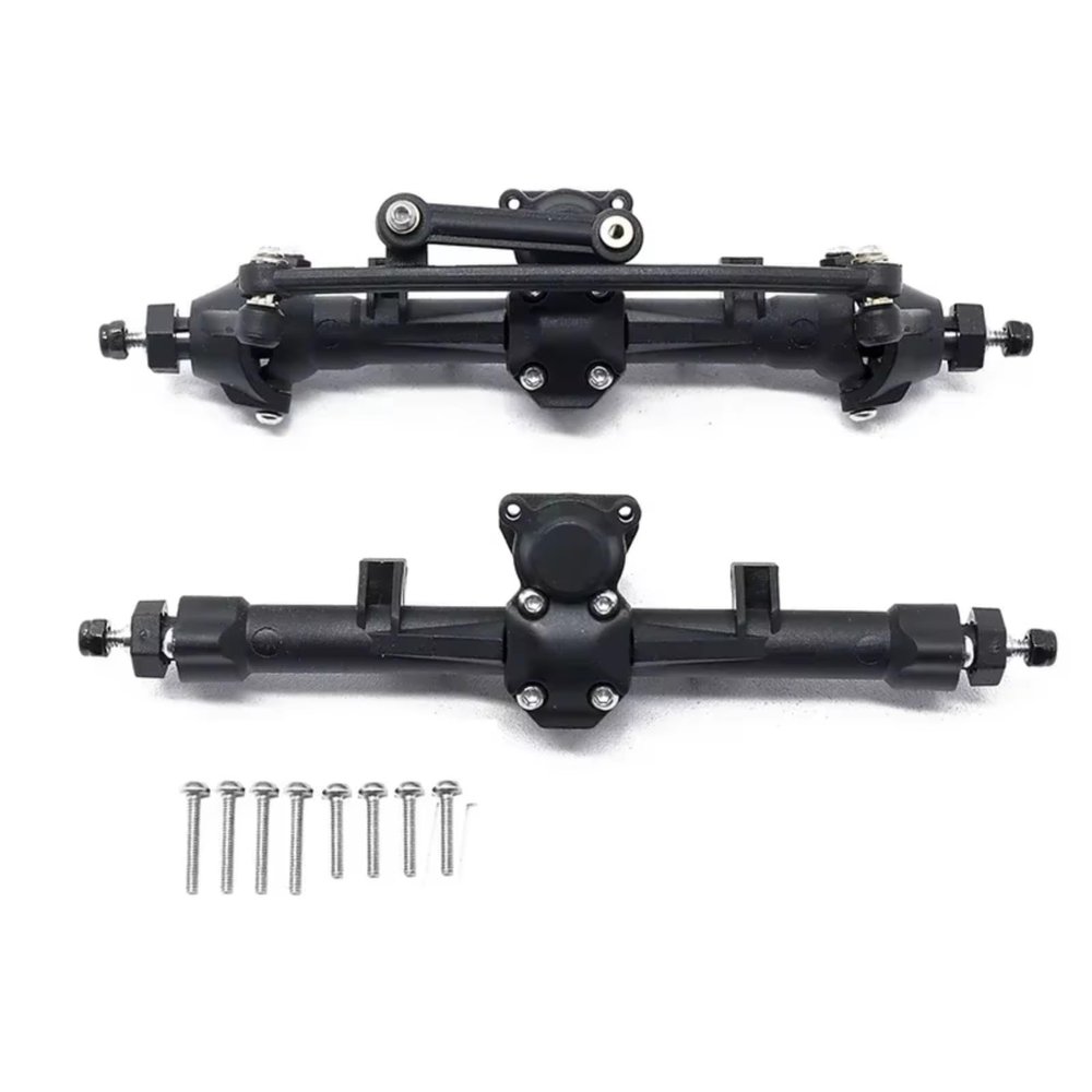 Compatible with Axial for SCX24 for Gladiator for Bronco C10 1/24 RC Crawler Car Upgrade Parts Front Rear Portal Complete Axle Set Accessories