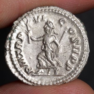 Goddess of Peace Ancient Roman Coin Silver Denarius 230AD with COA