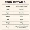 Goddess of Peace Ancient Roman Coin Silver Denarius 230AD with COA view 4