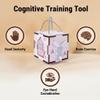 Wooden Busy Activity Cube for Seniors with Interactive Sensory Discovery view 2