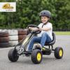 Qaba Pedal Go Kart for Kids with Adjustable Seat for 3-6 Years Black view 2