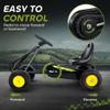 Qaba Pedal Go Kart for Kids with Adjustable Seat for 3-6 Years Black view 3