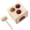 TTETTZ Children Percussion Game Wooden Hammering Box Toy Ball Drop Cube with Mallet and Three Balls for Repeated Striking Practice and Tracking Skills Suitable for Preschool playrooms Activities view 1