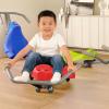 Almencla Children Push Toy Ride On Glider with Low Triangular Body and Rear Support Wheels for Smooth Movement Practice Suitable for Indoor Activity, Blue view 4