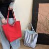 YWLUUOO Stripe Canvas Toted Bag Women Hoboes Bags Shoulder Bags Trendy Handbag Purse Valentines Day Women Girls Trendy Purse Handbag view 2