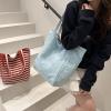 YWLUUOO Stripe Canvas Toted Bag Women Hoboes Bags Shoulder Bags Trendy Handbag Purse Valentines Day Women Girls Trendy Purse Handbag view 3