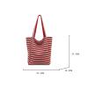 YWLUUOO Stripe Canvas Toted Bag Women Hoboes Bags Shoulder Bags Trendy Handbag Purse Valentines Day Women Girls Trendy Purse Handbag view 4