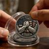 Personalized to My Son Challenge Coin, Fist Bump American Flag view 4