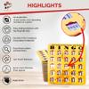 MR CHIPS Jam-Proof Easy-Read Quick-Clear Large Print Fingertip Slide Bingo Cards with Sliding Windows 25 Pack in Gold Rush Style view 3