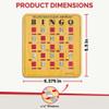 MR CHIPS Jam-Proof Quick-Clear Deluxe Fingertip Slide Bingo Cards with Sliding Windows 10 Pack in Woodgrain Style view 4