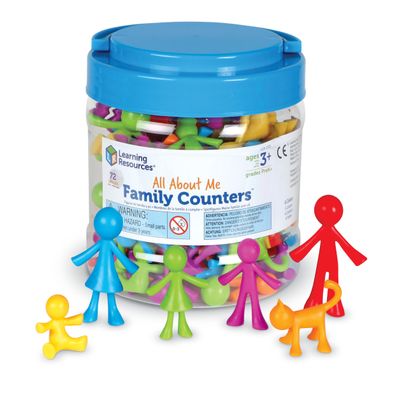 Learning Resources All About Me Family Counters - Toddler Sensory Toys, Preschool Activities, Classroom Must Haves, Math Manipulatives, Social Emotional Games, Fine Motor Skills, Color Sorting