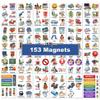 153 pc Daily Visual Schedule Magnets for Kids-Create Healthy Routines, Reminders, Kids Calendars, Chore Charts & Behavioral Supports for Kids who Thrive on visuals, Type A Toddlers, Autism & ADHD view 4