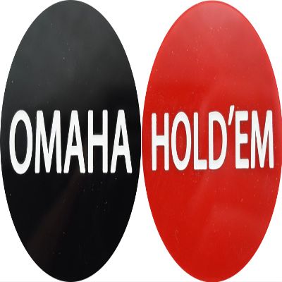 1 Omaha/Hold'em Button 2 INCH Omaha Holdem Poker TOURNAMENTS