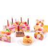HenMerry 75PCS DIY Cutting Cake Set - Kids Play Kitchen Food Pretend Play Toy - Best for Girls Birthday Party Gift (75PCS Blue) view 3