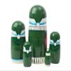 Golden Cockerel Made in Russia Authentic Irish Santa Nesting Doll 5pc./5 Saint Nicholas Collectible Babushka Russian Doll 100% Guaranteed! view 3
