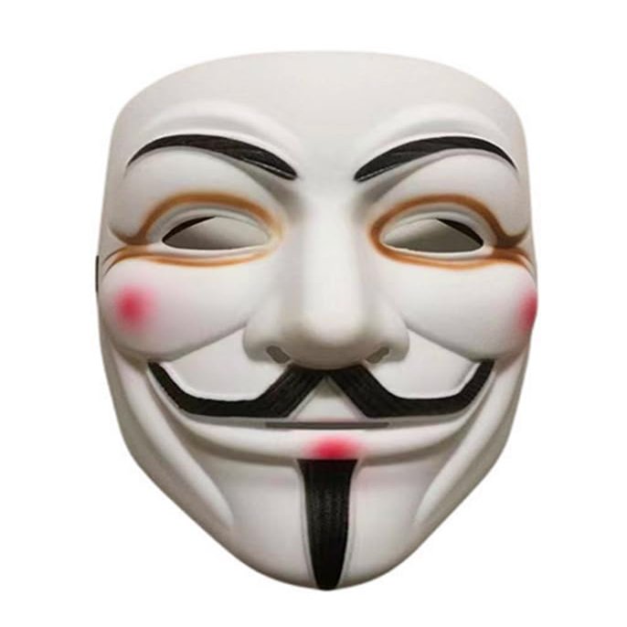 ZLLJH V for Vendetta Mask for Anonymous Cosplay Mask Hacker Halloween Party Costume