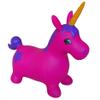 AppleRound Unicorn Bouncer with Hand Pump, Inflatable Space Hopper, Ride-on Bouncy Animal for Children (Purple) view 2