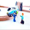 Hape E3729 Figure 8 Safety Train Railway Set, 14.76" L x 3.15" W x 9.45" H, Multicolor view 3