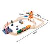 Hape Crossing & Crane Set | 32-Piece Wooden Railway Cargo Playset for Kids Multicolor view 3